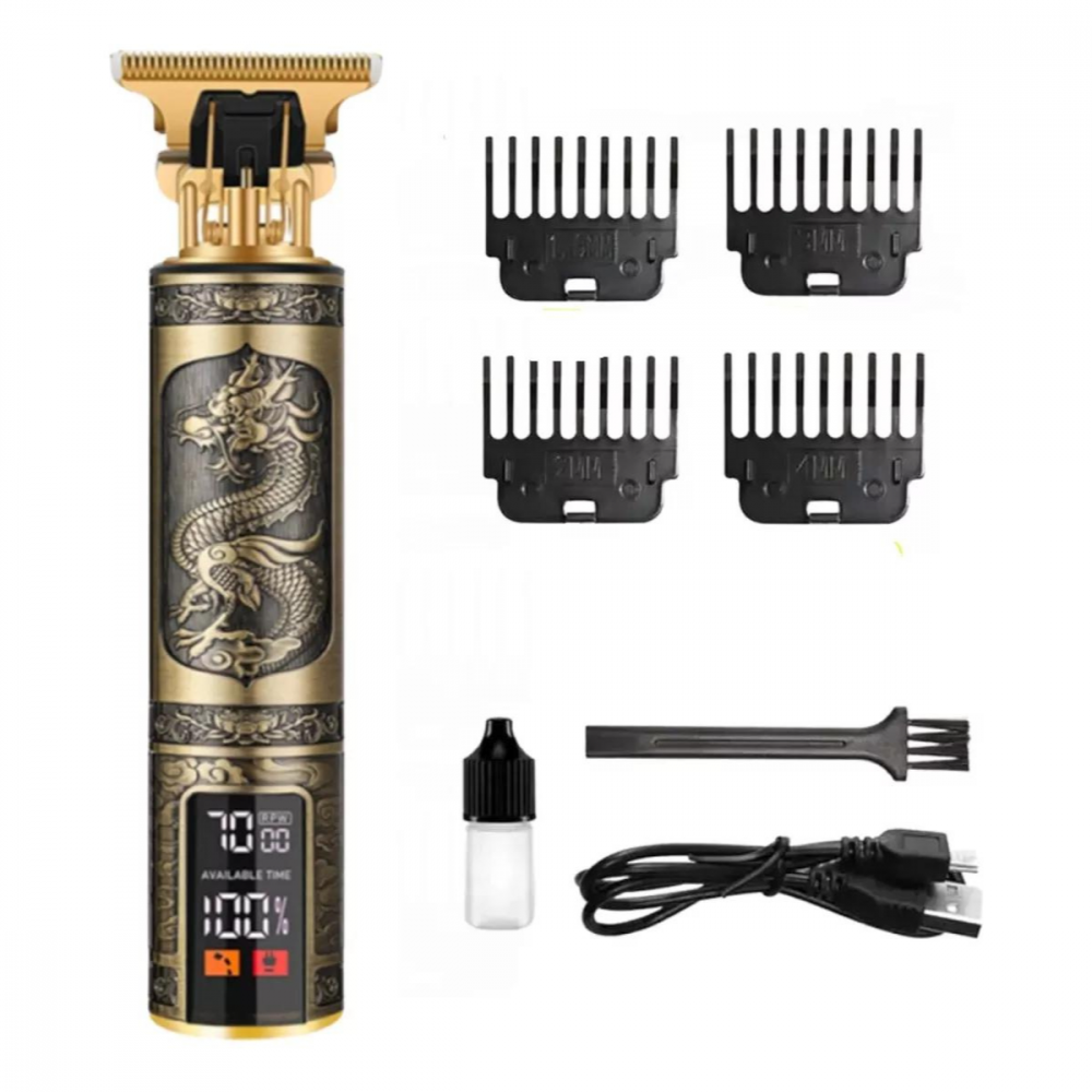 Máquina De Cortar Cabelo Barba Profissional Com Display Digital Altomex AL-3919