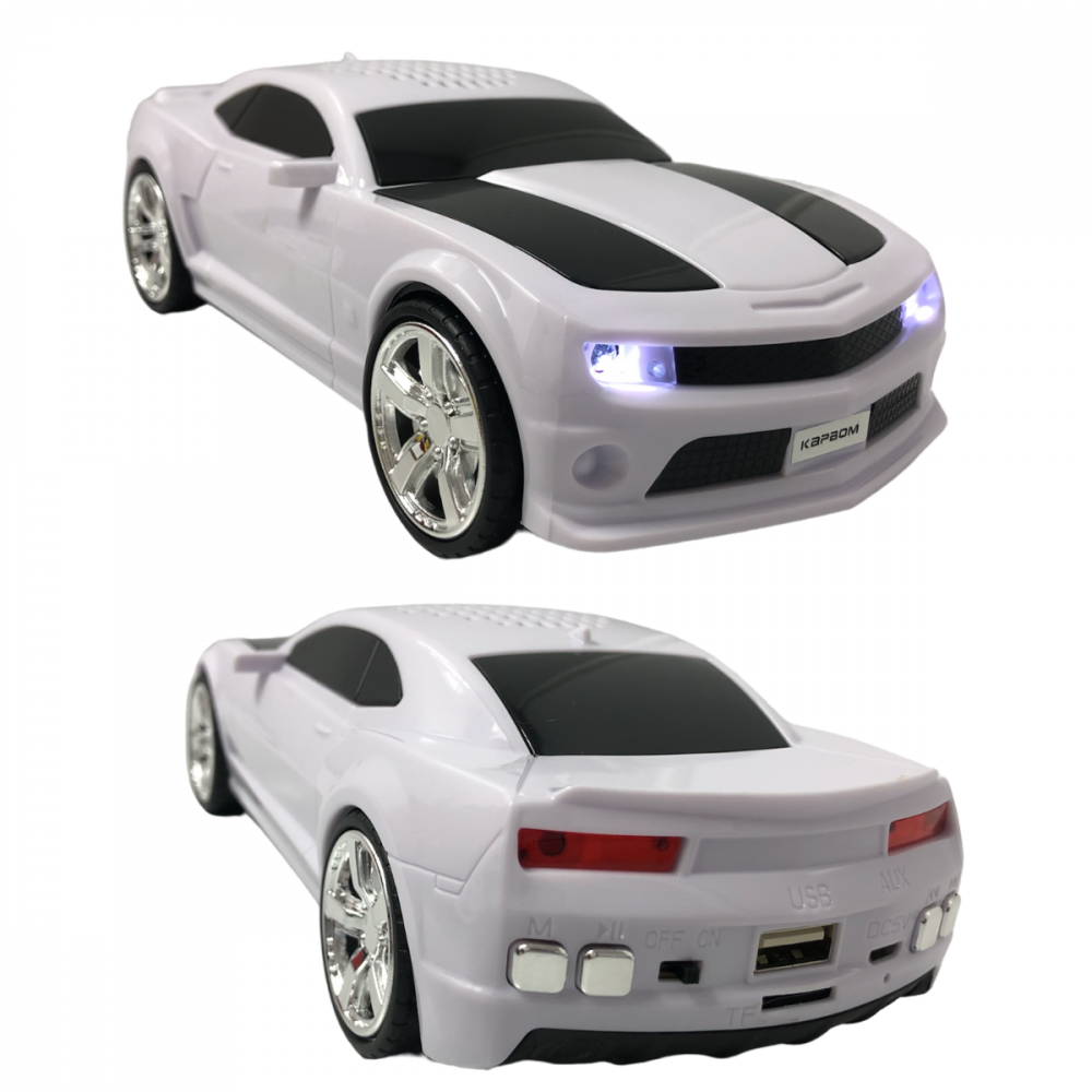 Caixinha Som Portátil Camaro Rádio Bluetooth WS-592 (Disponível somente Branco e Amarelo)