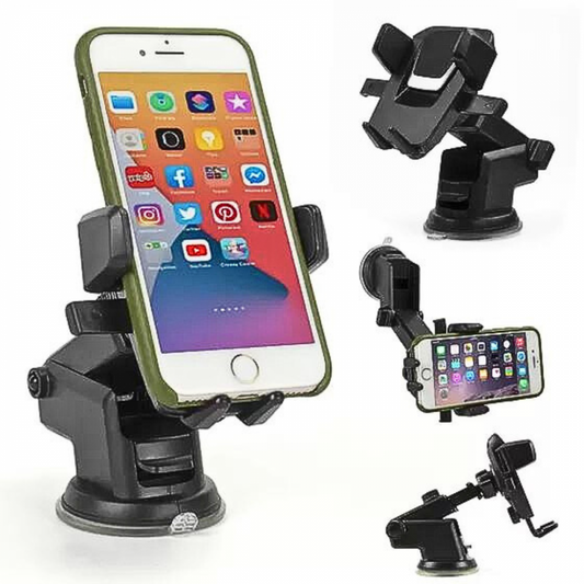 01- Suporte Veicular Universal para Celular com Trava Automática Altomex C-250