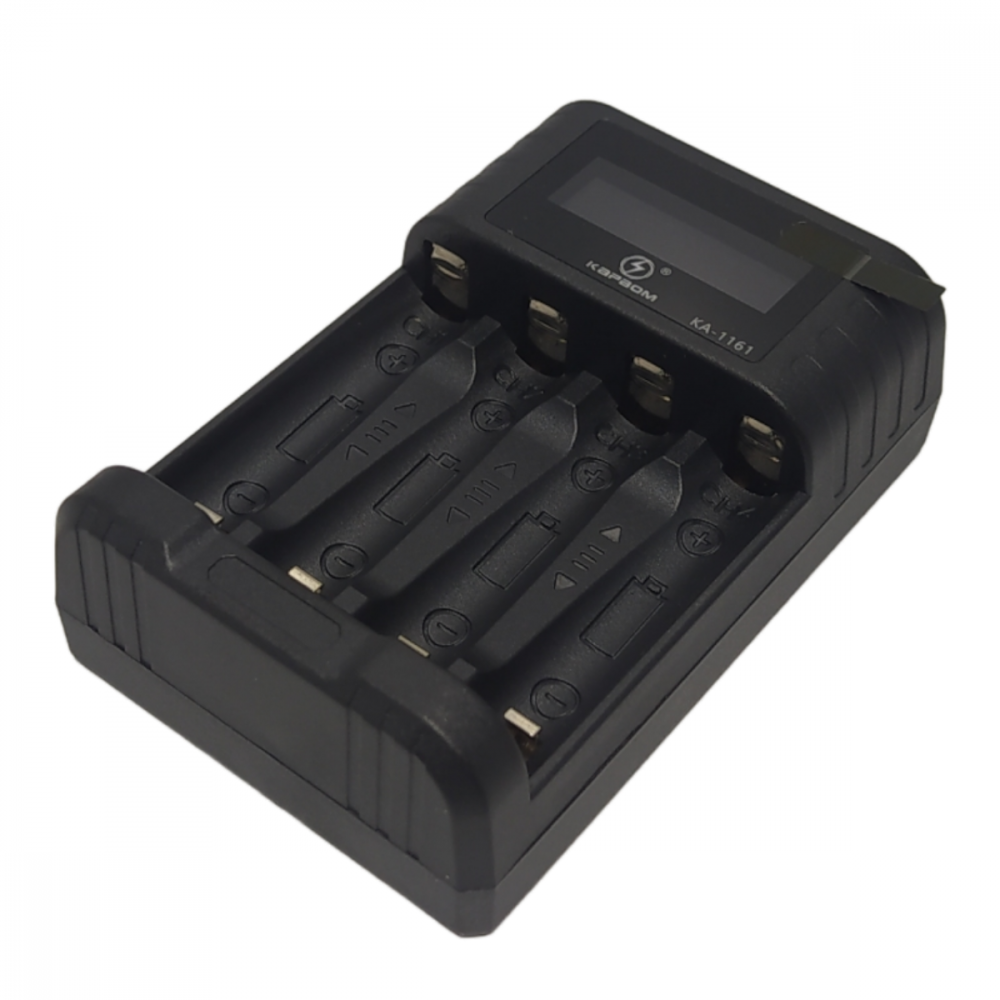 Carregador de Pilhas com LED Kapbom KA-1161