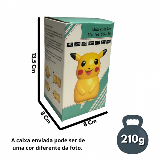 Caixa de Som Bluetooth Pikachu YE-20