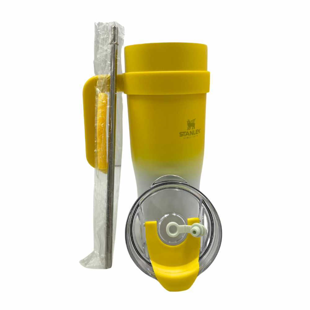 Copo Térmico Garrafa em Aço Inox 1,2 Litros Com Tampa e Canudo Logo Stan(Cor Rosa, Pink - Esgotado)