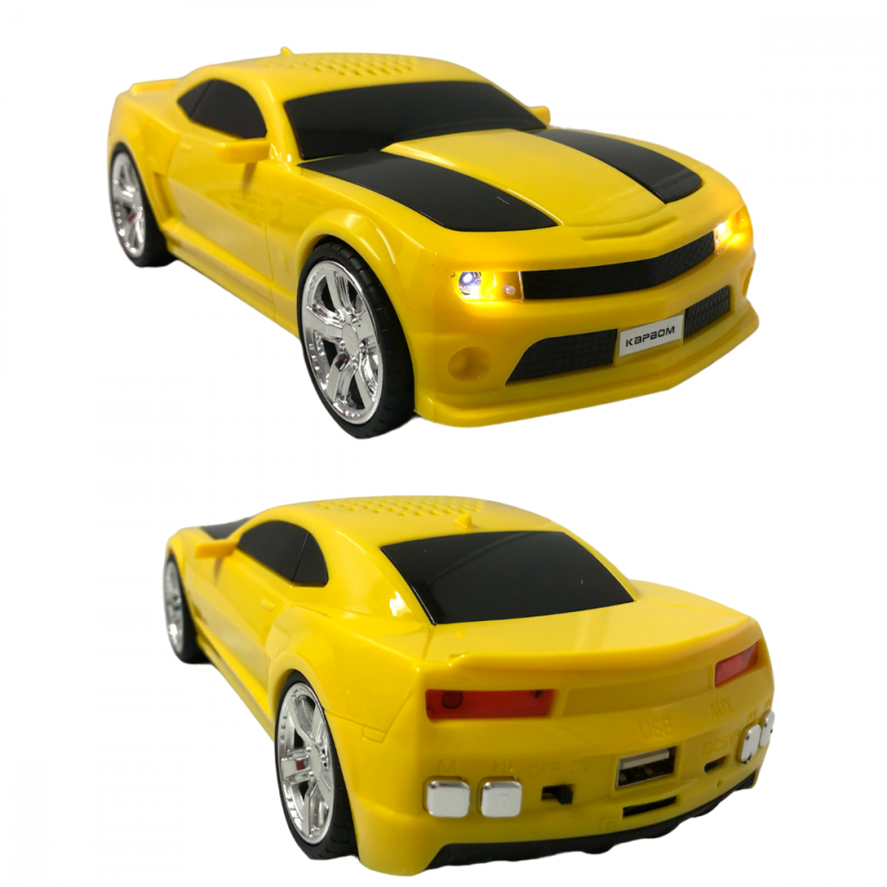 Caixinha Som Portátil Camaro Rádio Bluetooth WS-592 (Disponível somente Branco e Amarelo)