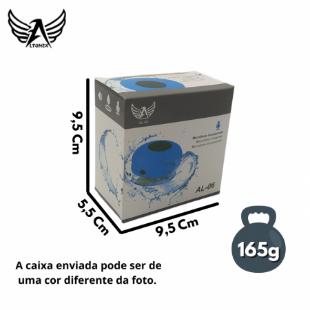 Caixa de Som Mini p/ Banho a Prova D´água KA-8535 / AL-06
