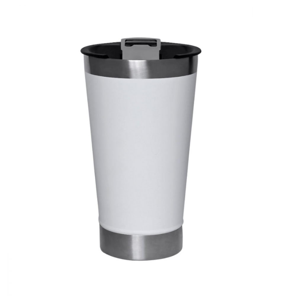 Copo Térmico de Inox LISO 473ml. Pintas de Cerveja Copo-02 / 01 (Disponível Branco e Verde)