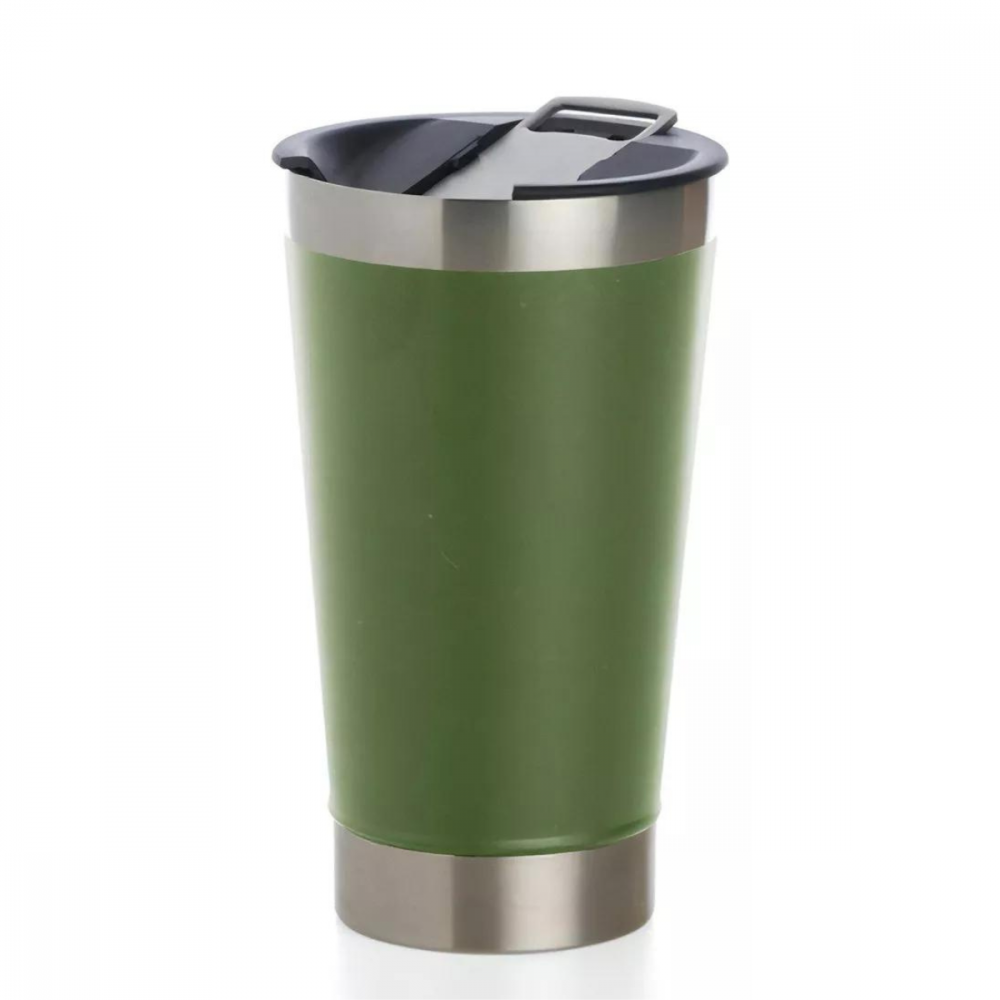 Copo Térmico de Inox LISO 473ml. Pintas de Cerveja Copo-02 / 01 (Disponível Branco e Verde)