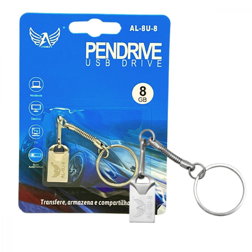 Pendrive Chaveiro 8gb Altomex AL-8U-8