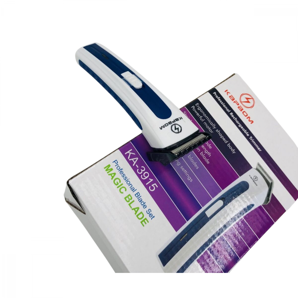 Máquina de Cortar Aparador de Pelos Barba Cabelo Bivolt Recarregável Kapbom KA-3915