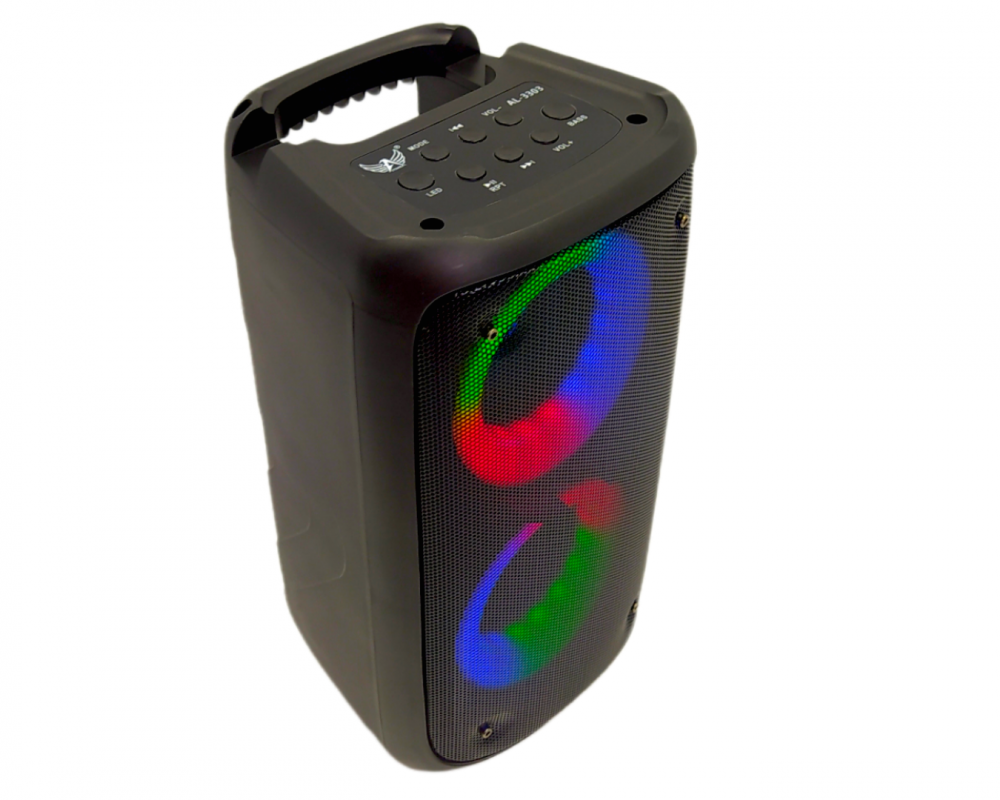 Caixa de som LED Bluetooth Entrada Microfone P10 Altomex AL-3303