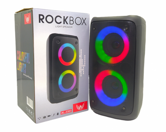 Caixa de som LED Bluetooth Entrada Microfone P10 Altomex AL-3303