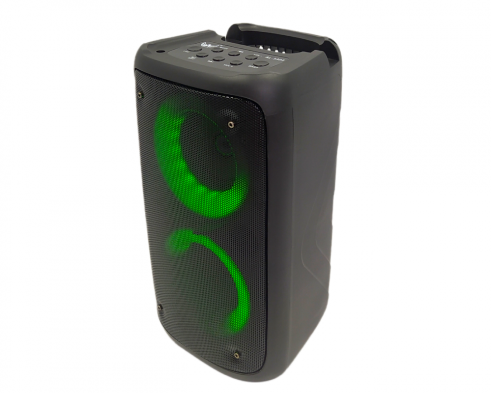 Caixa de som LED Bluetooth Entrada Microfone P10 Altomex AL-3303