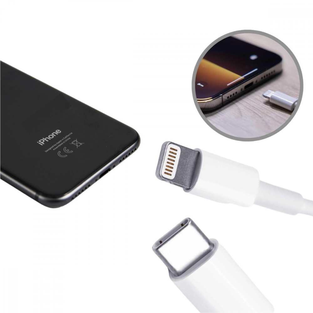 Carregador Completo Tipo C com Cabo Lightning IOS / Tipo C PD18W Carregamento turbo Kapbom KA-5005-5g