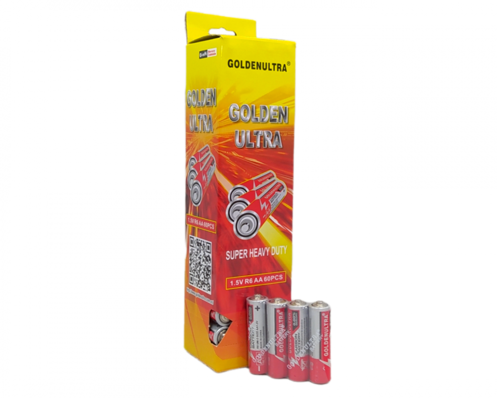 Pilhas Palito AA 1.5V R6 GT-R6AA com 60 peças