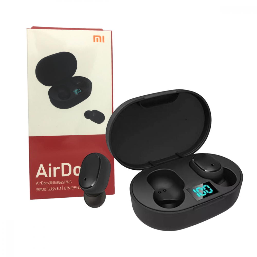 Fone de Ouvido Bluetooth Sem Fio Visor Led Earphone - AirDots 2