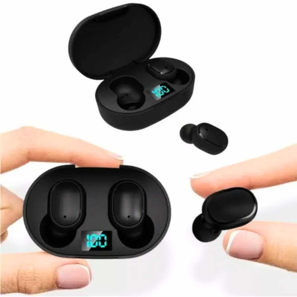 Fone de Ouvido Bluetooth Sem Fio Visor Led Earphone - AirDots 2