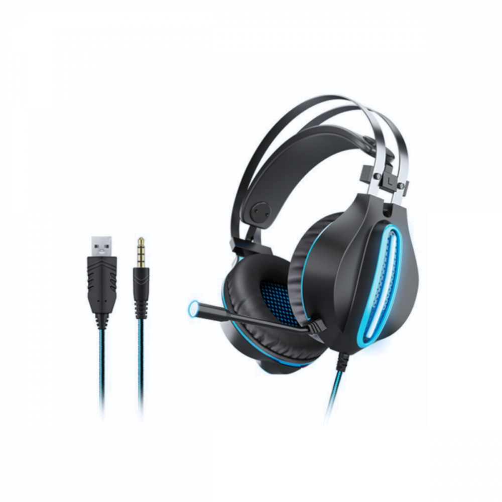 Fone Gamer LED Com Microfone Rotativo OVLENG GT62