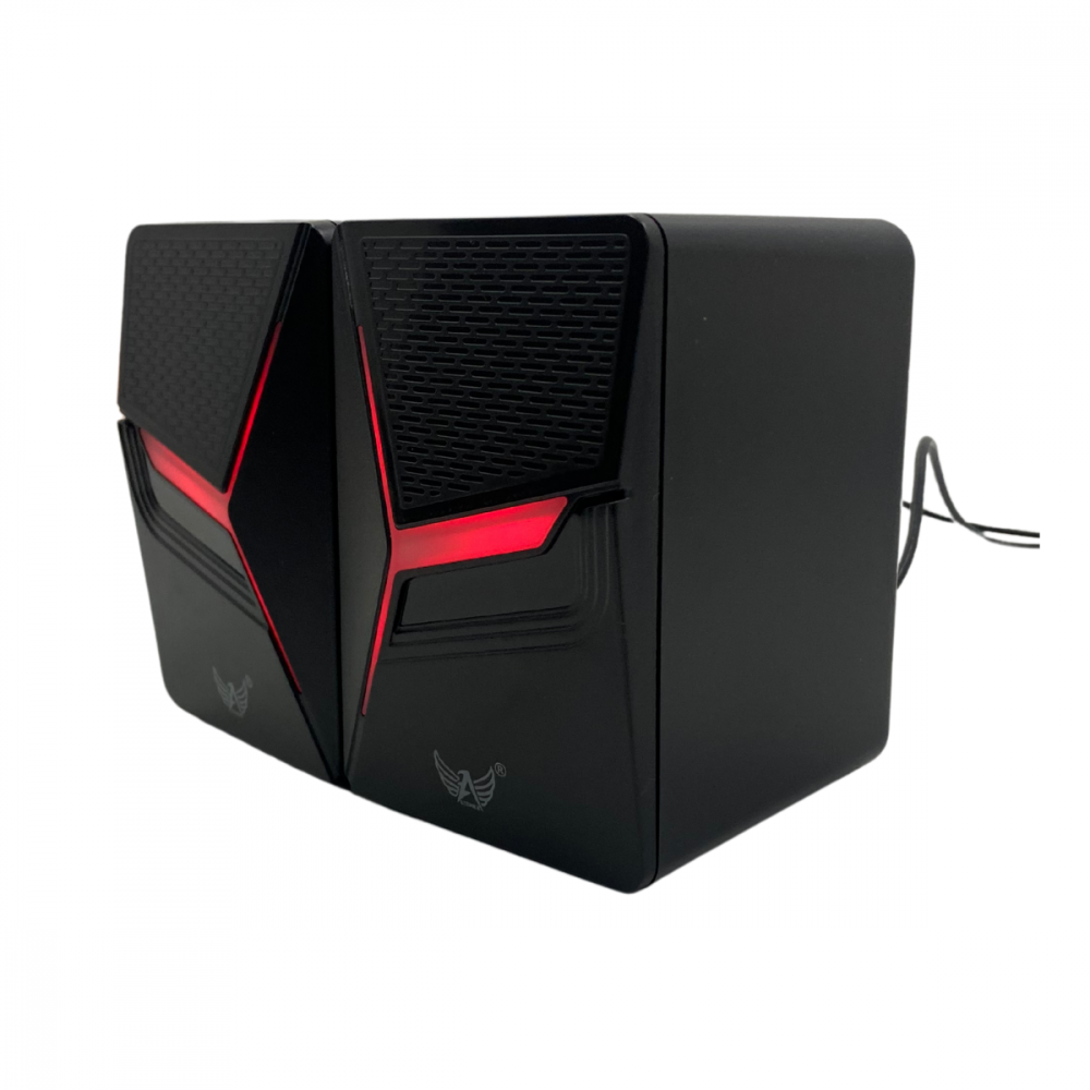 Caixa de Som Alto Falante Subwoofer RGB Computador Notebook P2 USB Bluetooth Altomex AL-3867