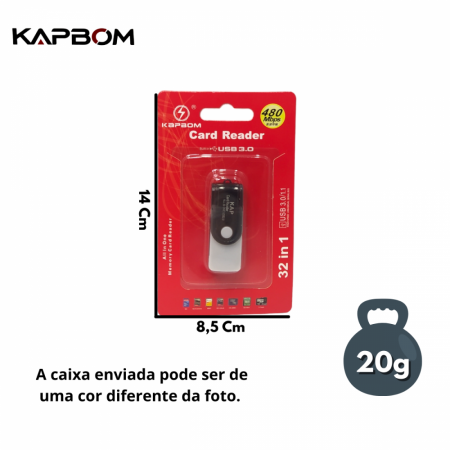 Leitor de Cartão de Mermória 32in1 KAPBOM KA-1107